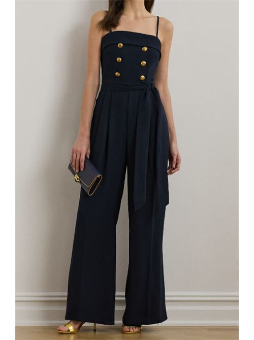 JUMPSUIT IN SATIN AND CREPE LAUREN RALPH LAUREN | 253962765001410 NAVY